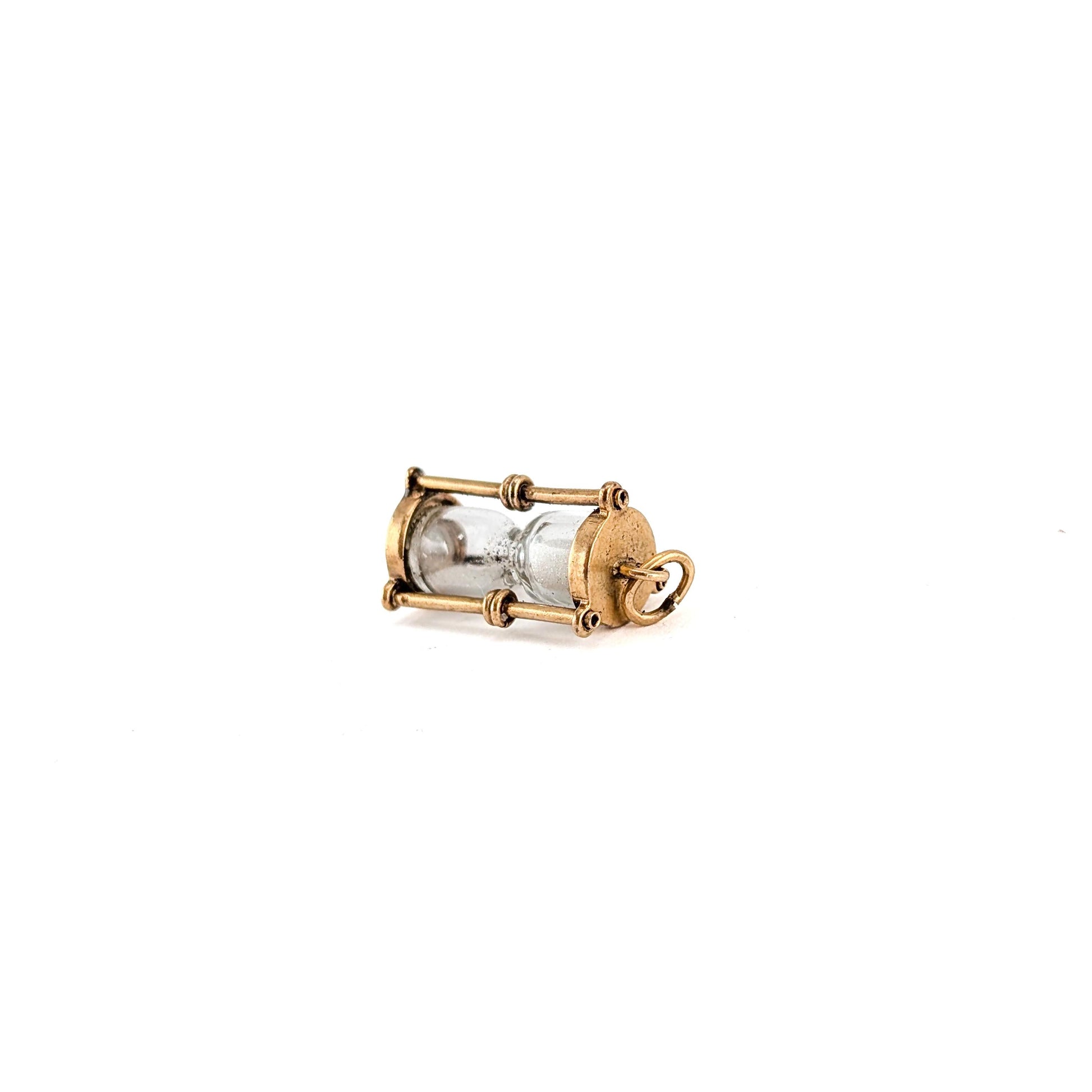 Vintage 14k Gold Working Hourglass Charm