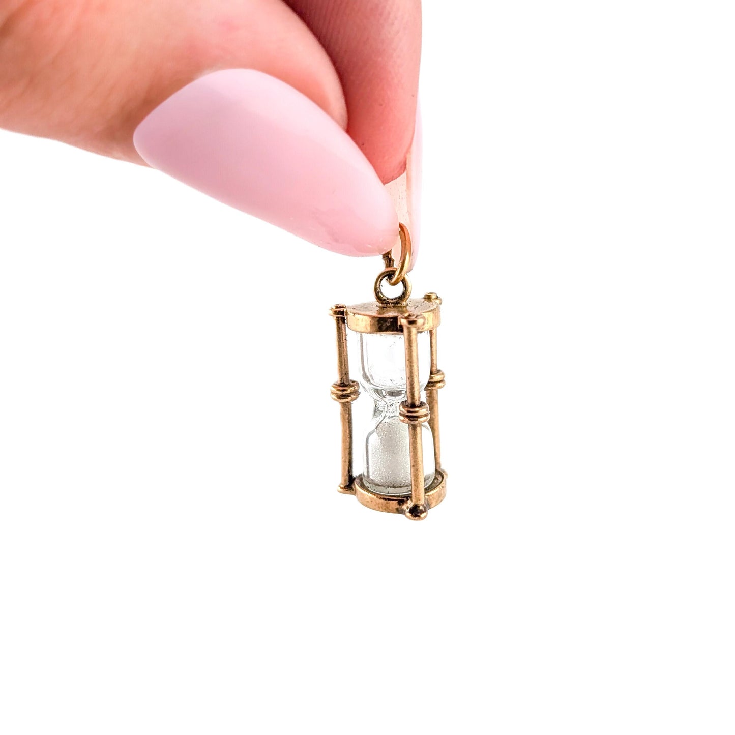 Vintage 14k Gold Working Hourglass Charm