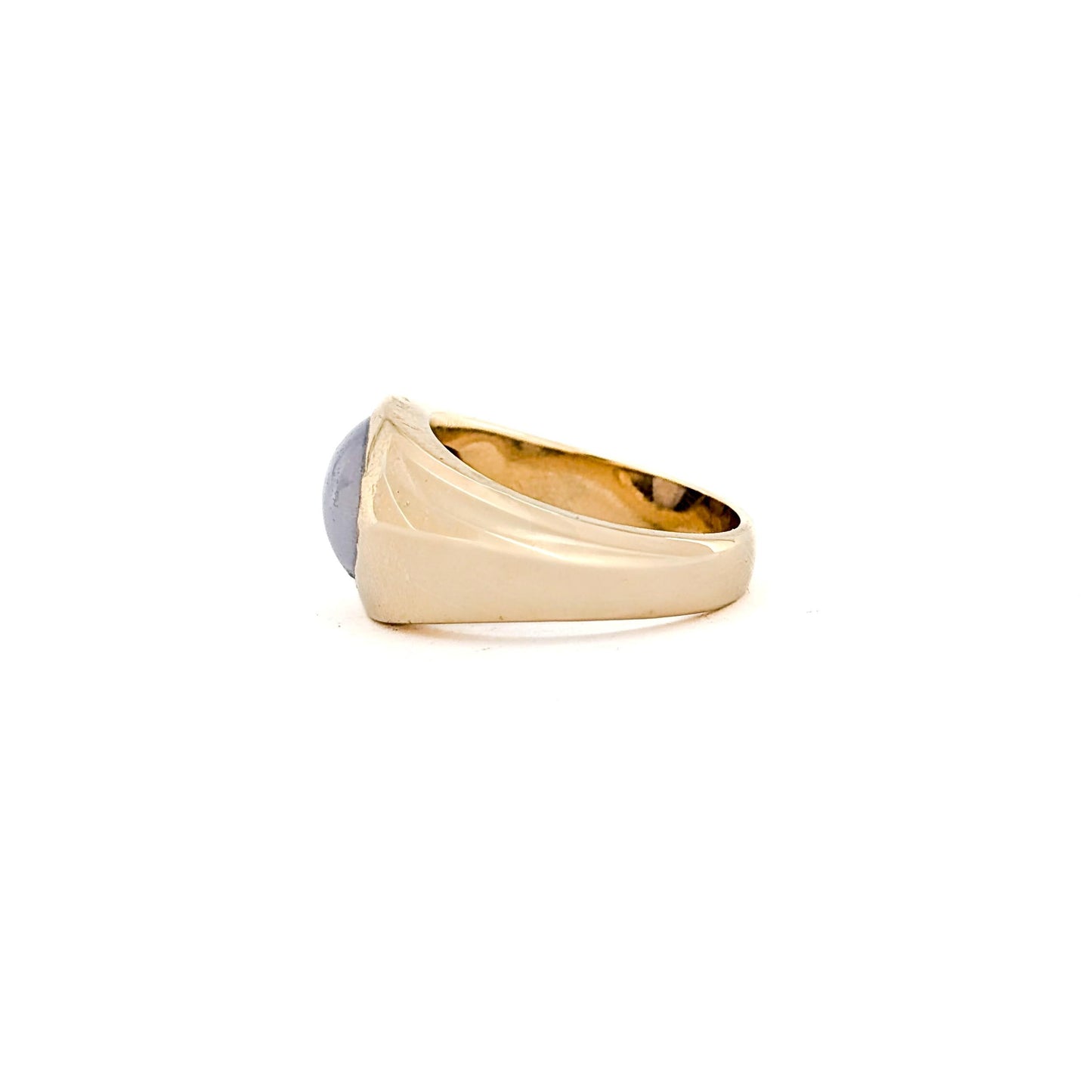 Vintage 14K Gold Natural White Star Sapphire Ring