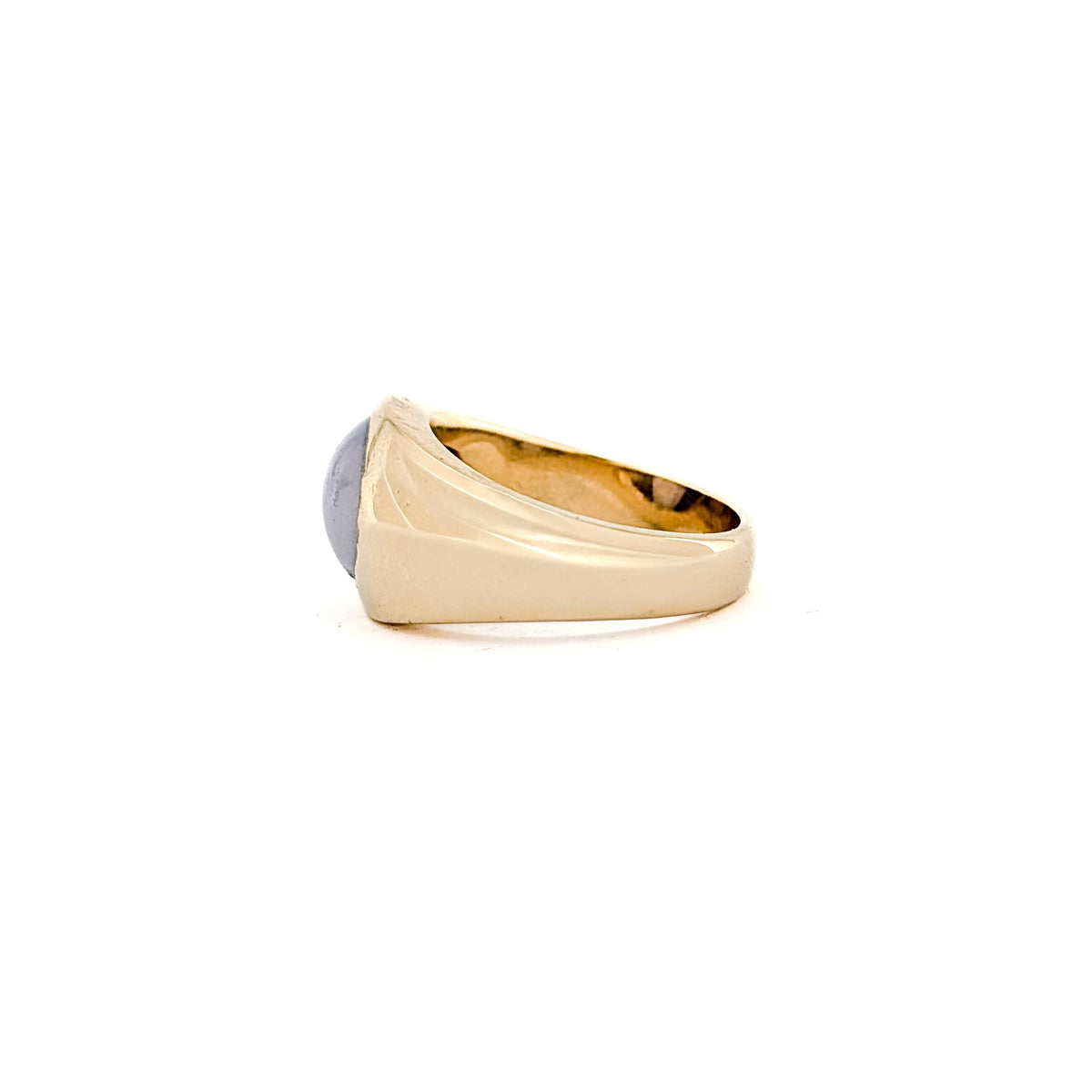 Vintage 14K Gold Natural White Star Sapphire Ring