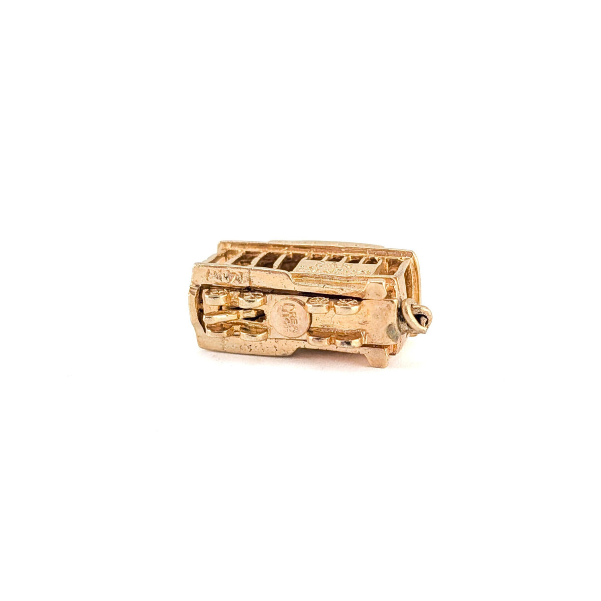 Vintage 14K Gold Cable Car Charm