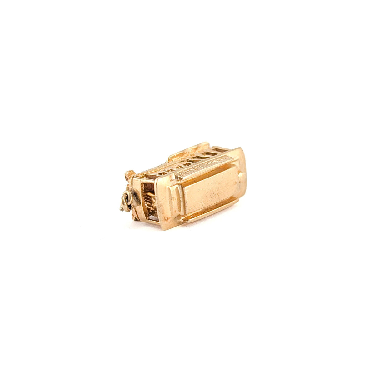 Vintage 14K Gold Cable Car Charm
