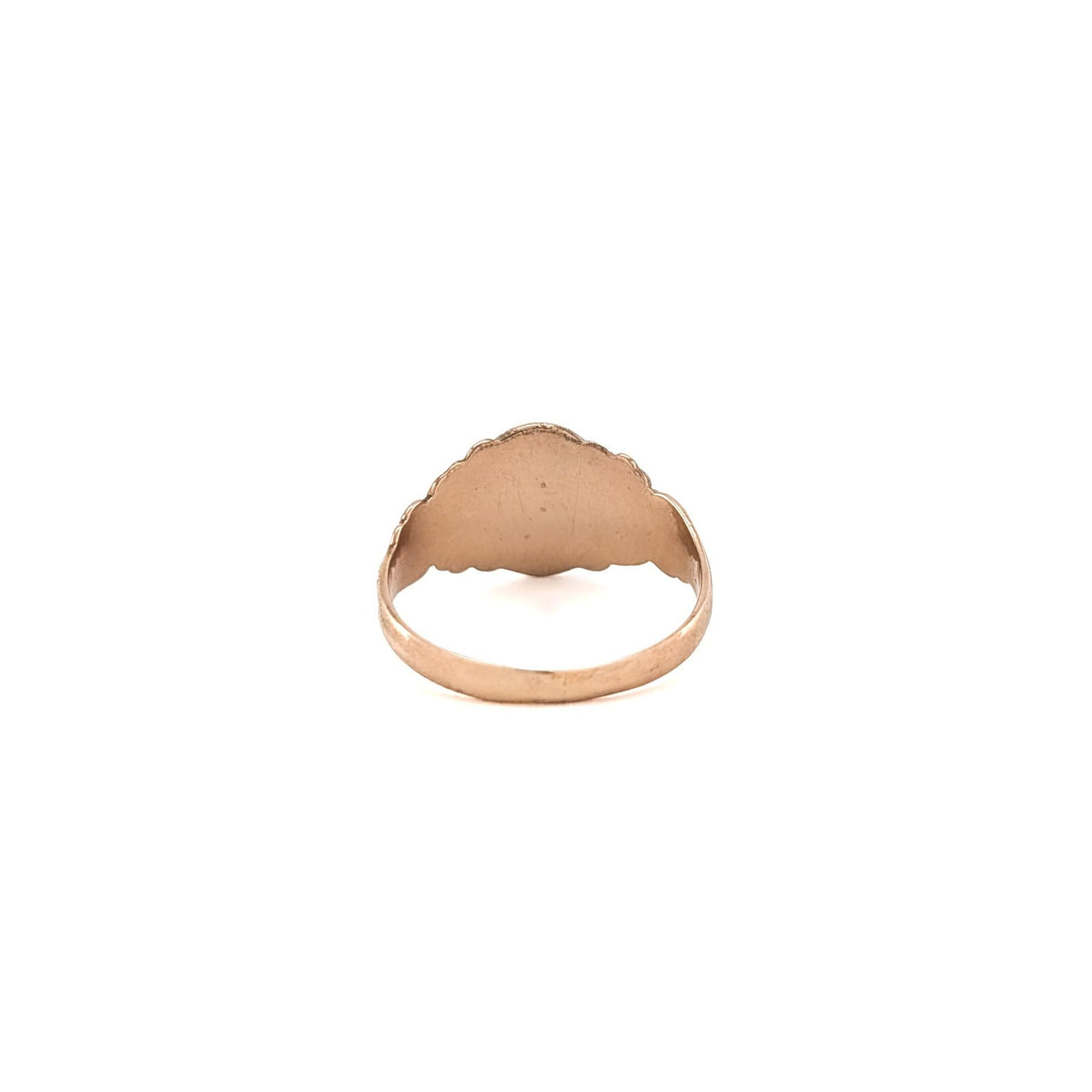 Antique 10K Yellow Gold Art Nouveau Signet Ring, Circa 1900