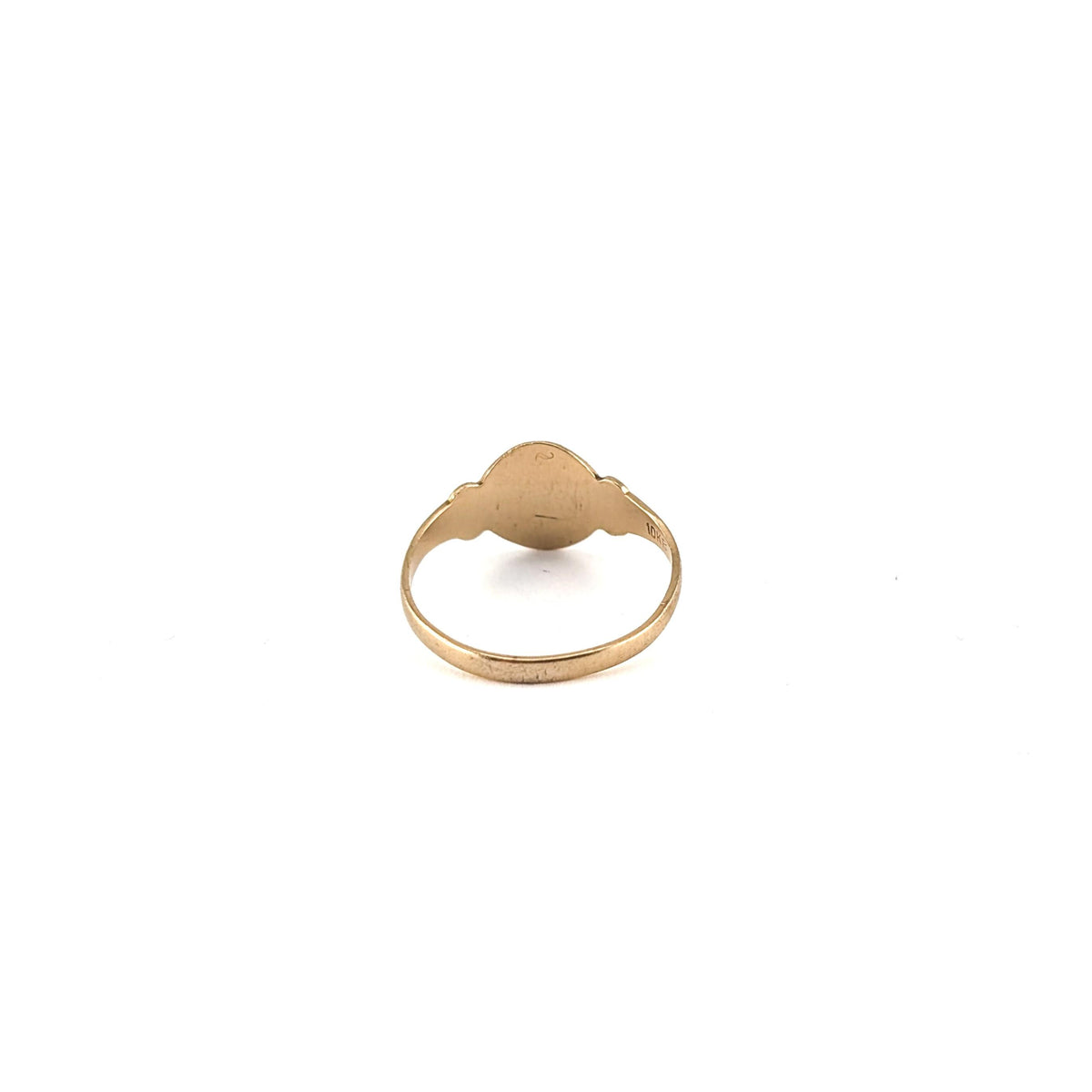 Antique 10K Yellow Gold Art Deco Signet Ring