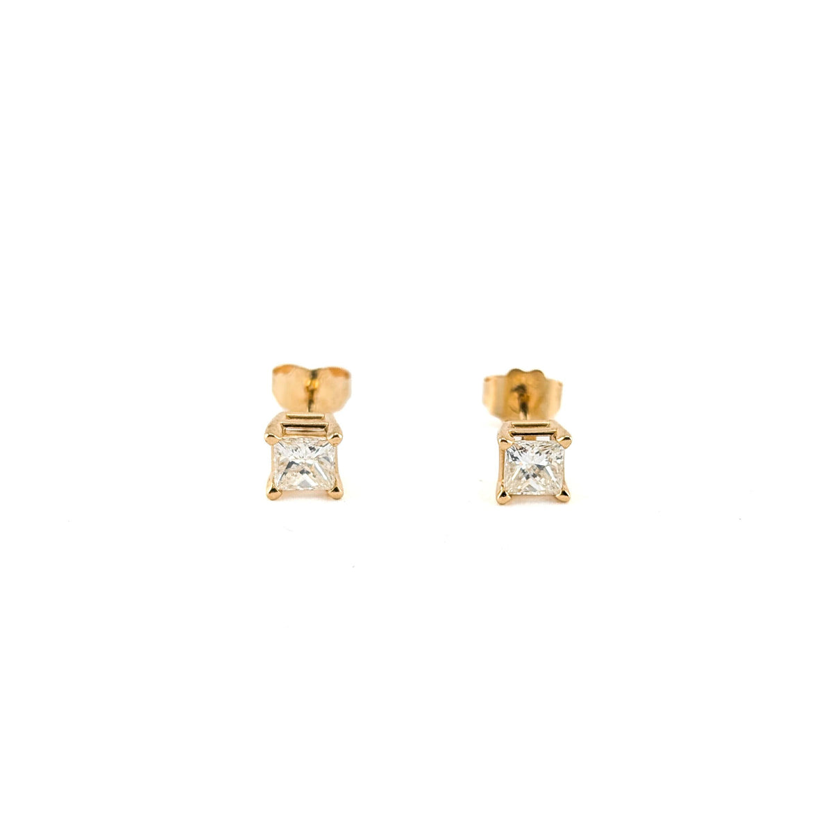 14k Diamond Stud Earrings