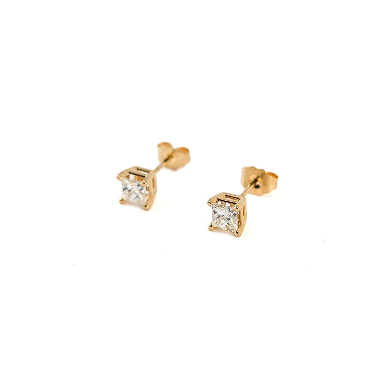 14k Diamond Stud Earrings
