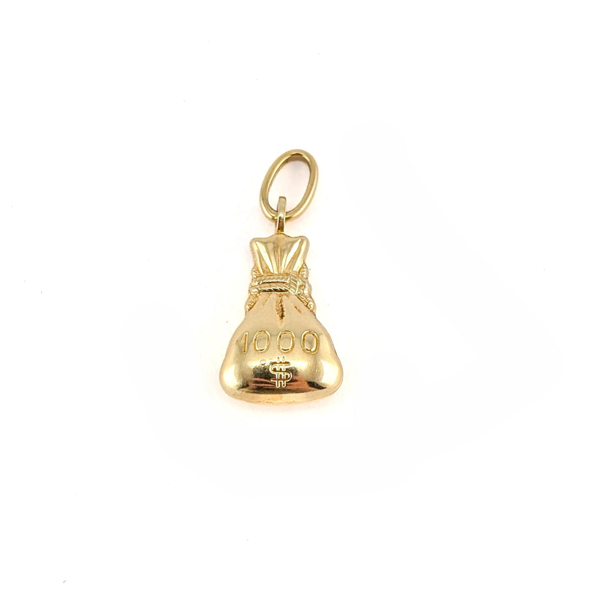 Vintage 14K Gold $1000 Money Bag Charm