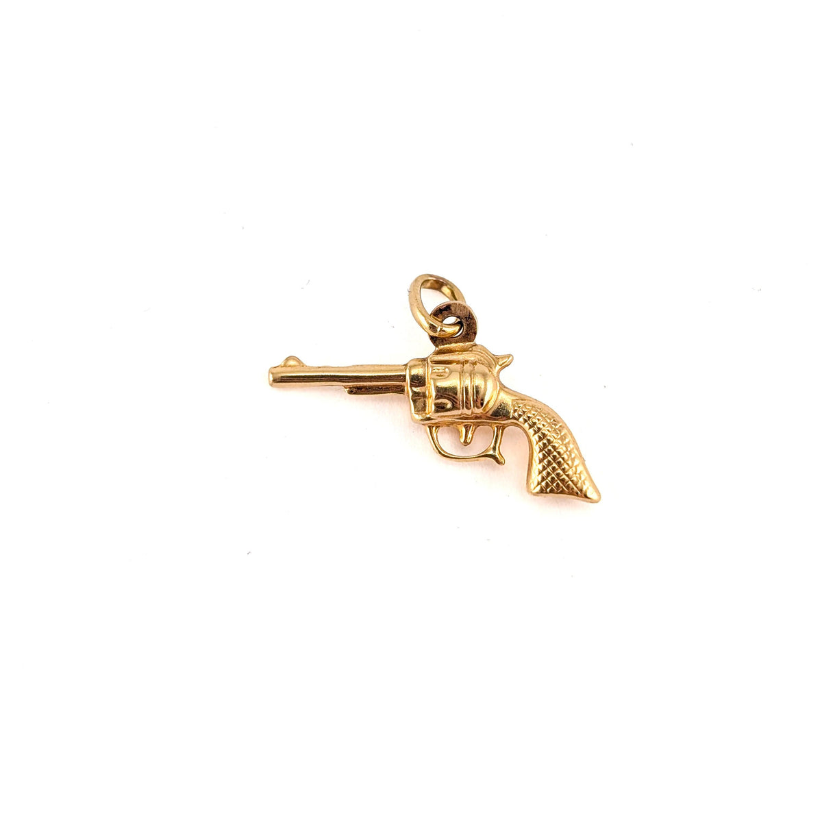 Vintage 14K Gold Revolver Charm
