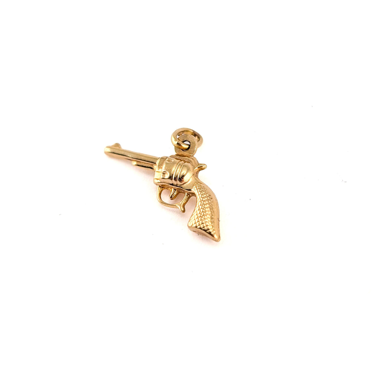 Vintage 14K Gold Revolver Charm