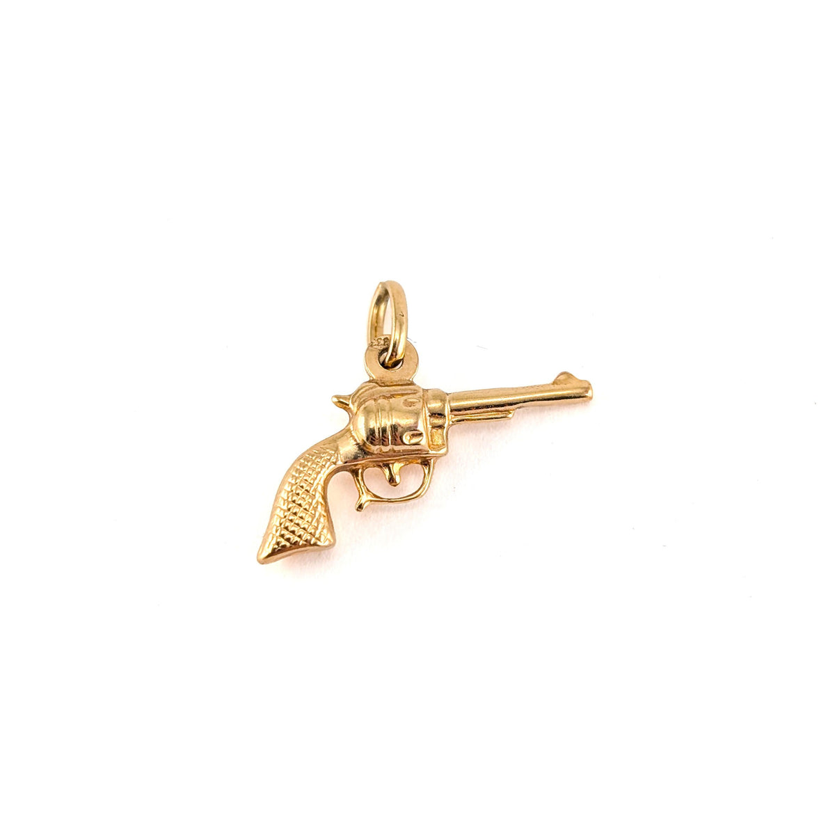 Vintage 14K Gold Revolver Charm
