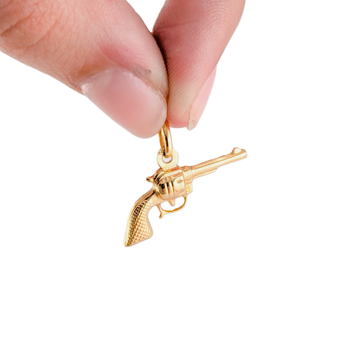 Vintage 14K Gold Revolver Charm