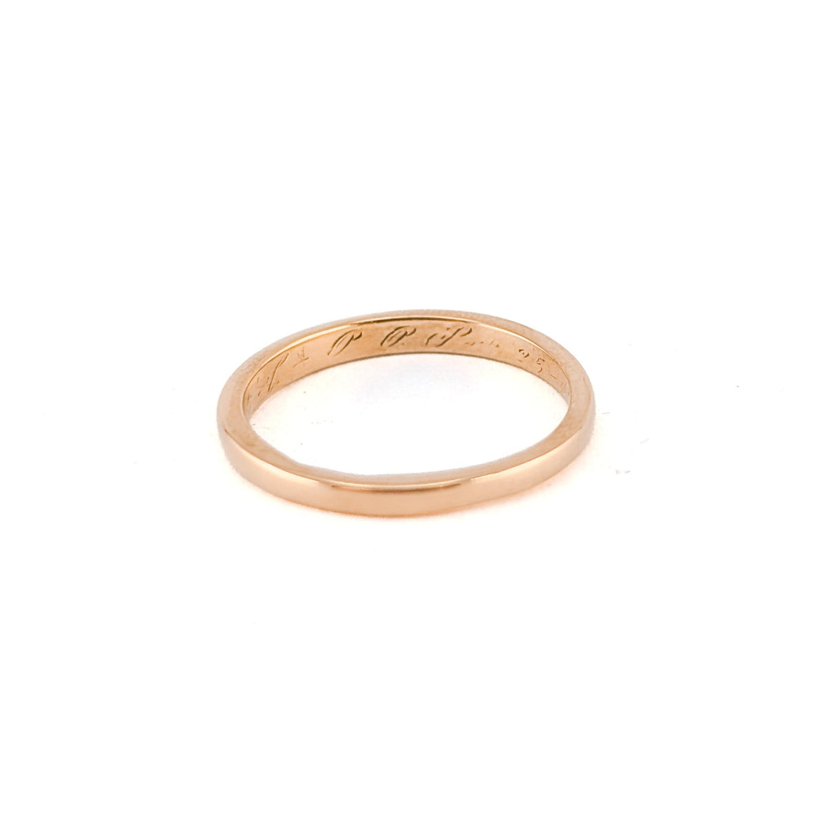 Antique 1913 18K Yellow Gold Wedding Band Ring