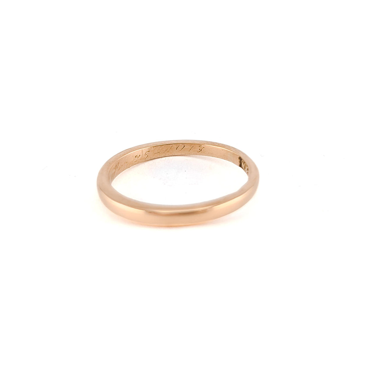 Antique 1913 18K Yellow Gold Wedding Band Ring