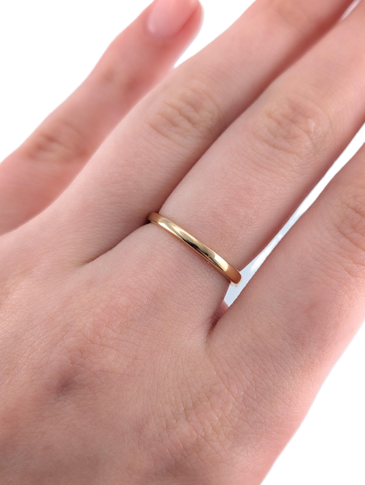 Antique 1913 18K Yellow Gold Wedding Band Ring