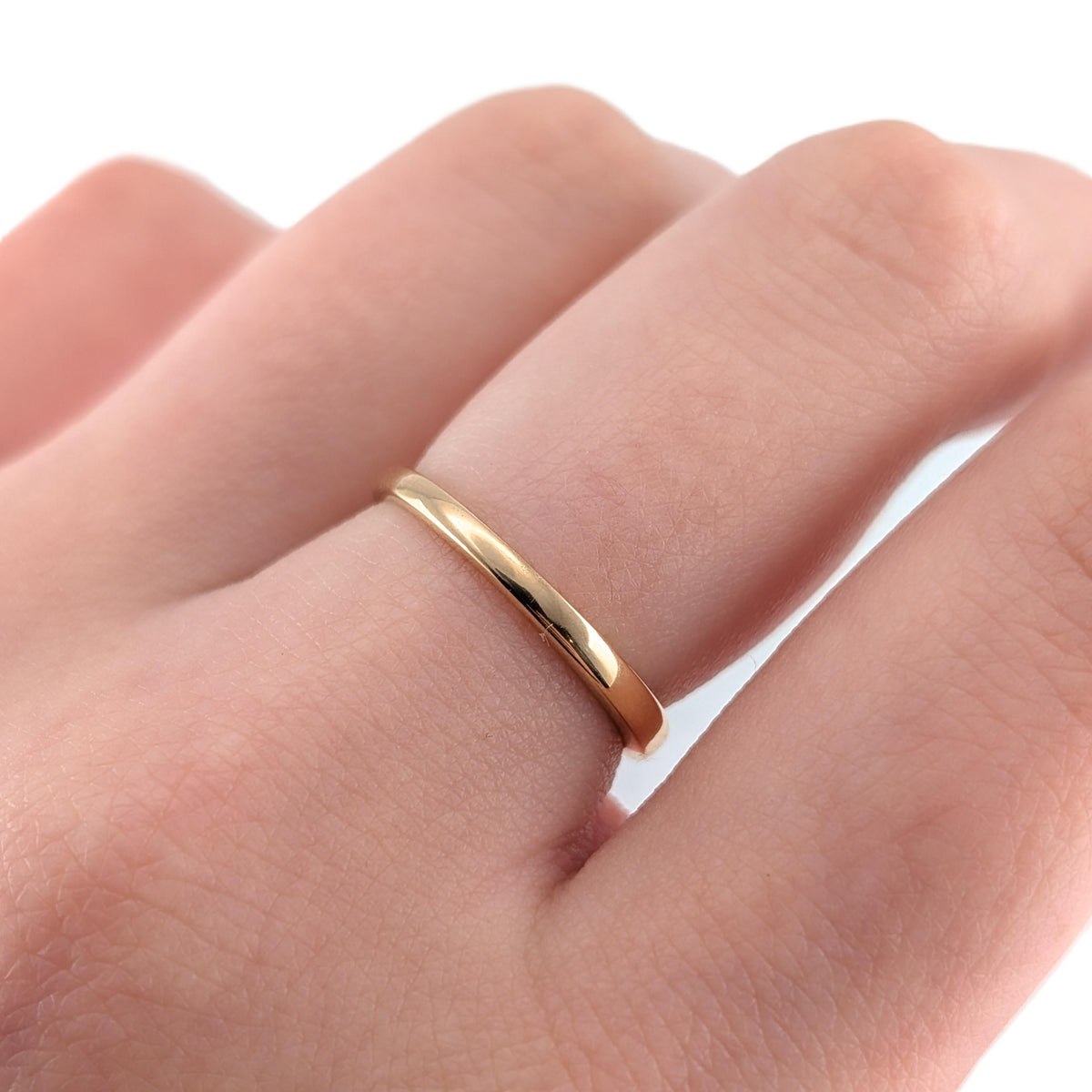 Antique 1913 18K Yellow Gold Wedding Band Ring