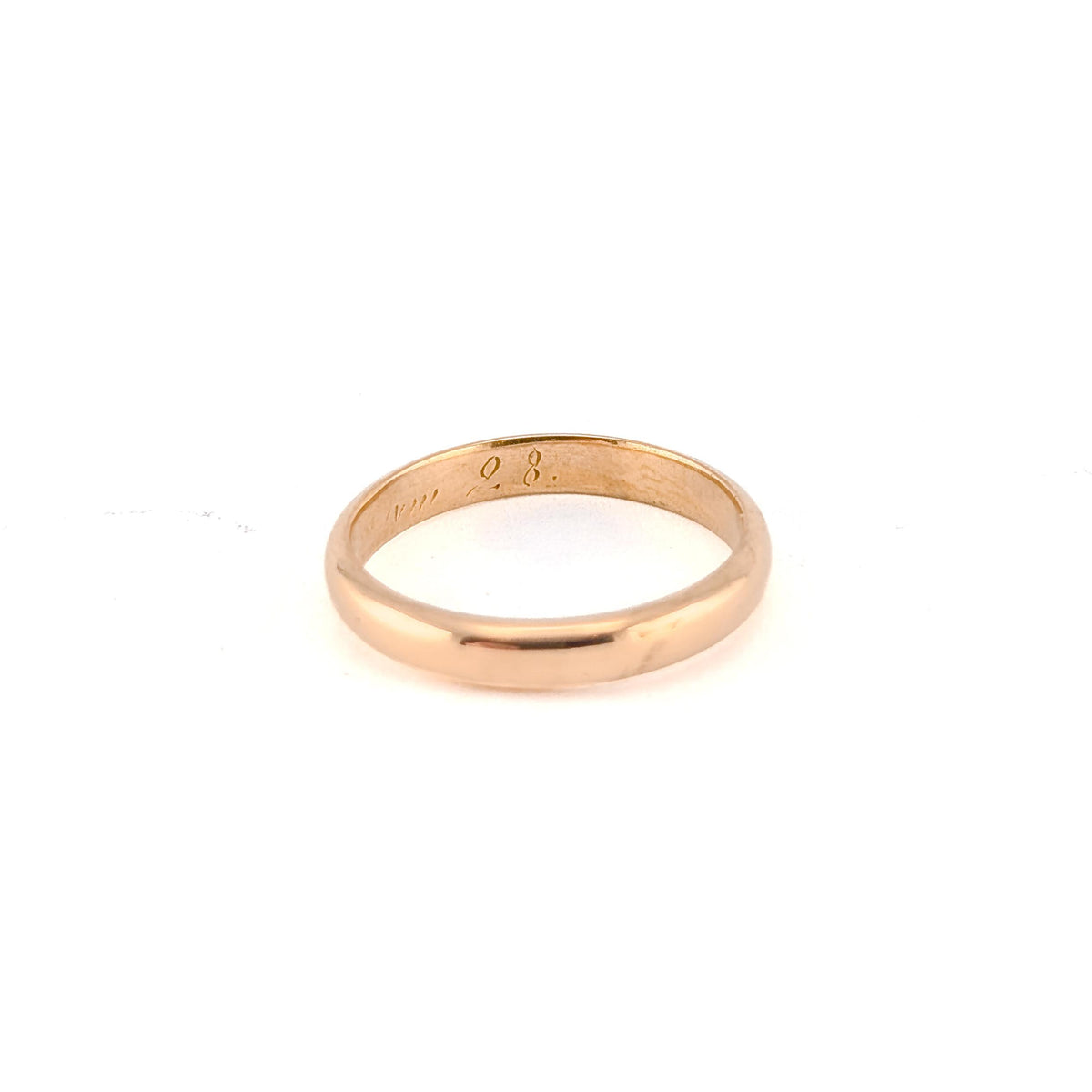 Antique 1928 18K Yellow Gold Wedding Band Ring