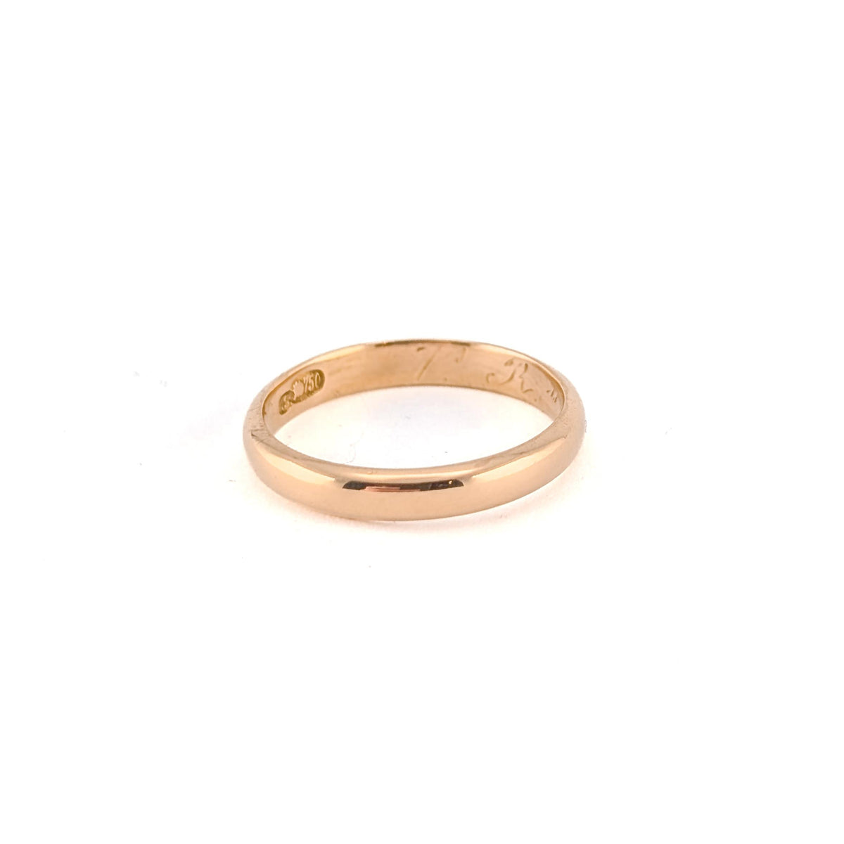 Antique 1928 18K Yellow Gold Wedding Band Ring
