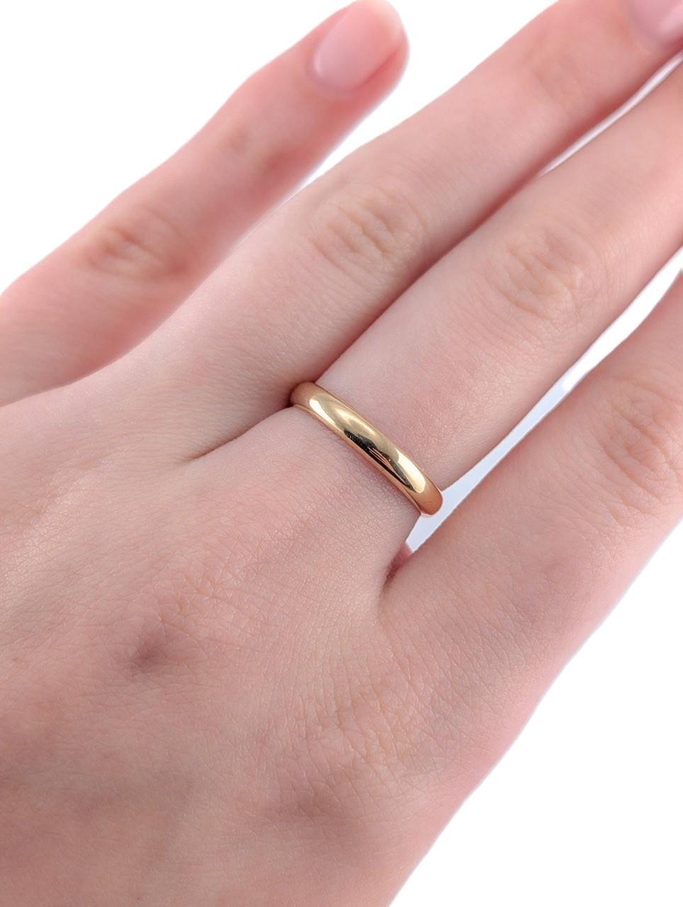 Antique 1928 18K Yellow Gold Wedding Band Ring