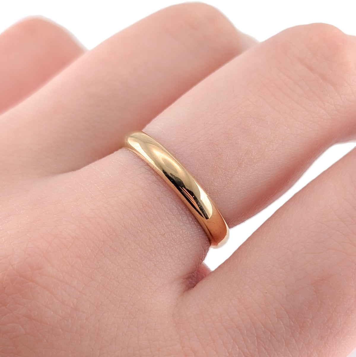 Antique 1928 18K Yellow Gold Wedding Band Ring