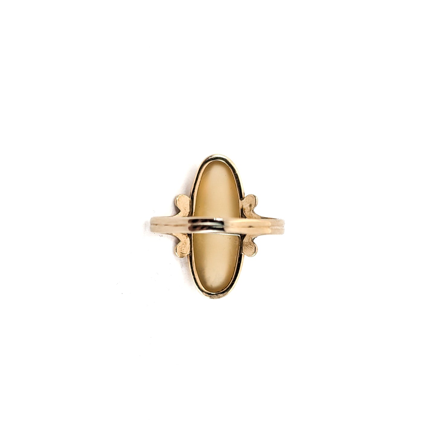 Vintage 10K Gold Natural Chalcedony Ring