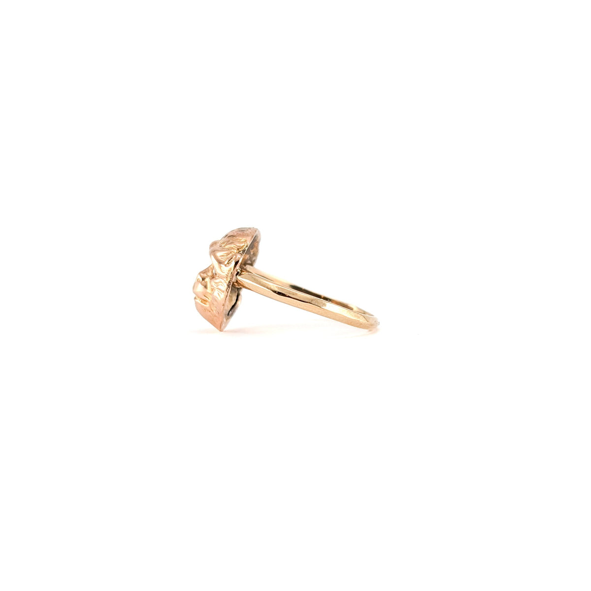 Vintage 14K Gold Diamond Monkey Ring