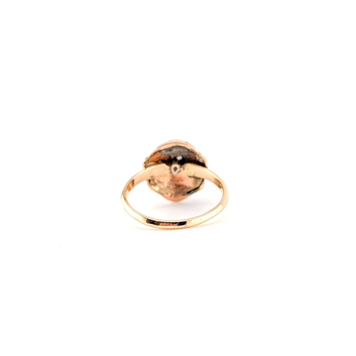 Vintage 14K Gold Diamond Monkey Ring