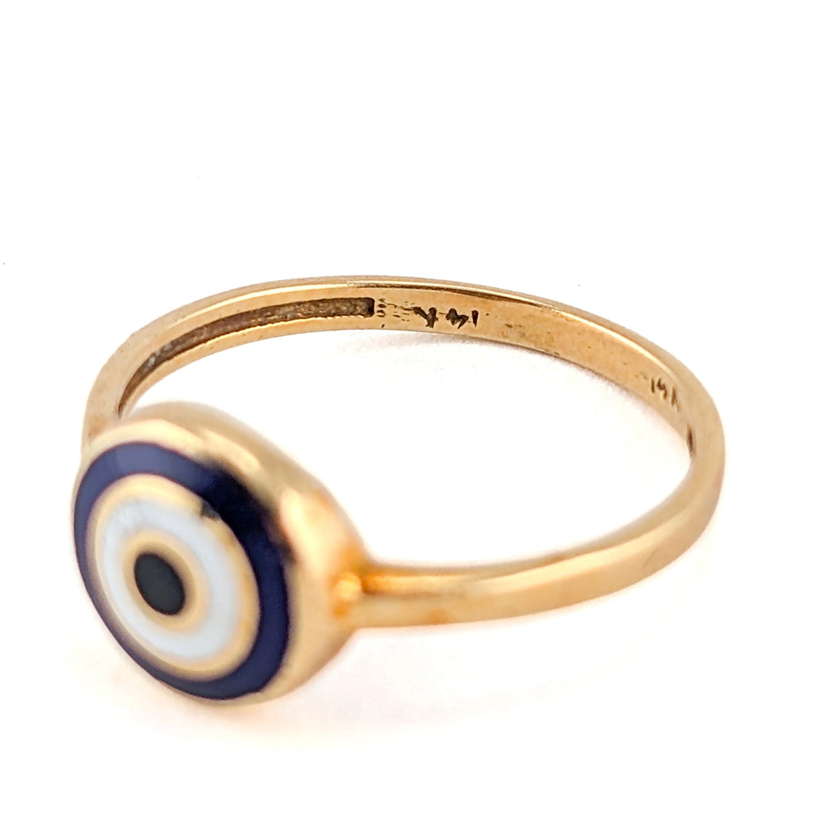 Vintage 14K Gold Evil Eye Ring