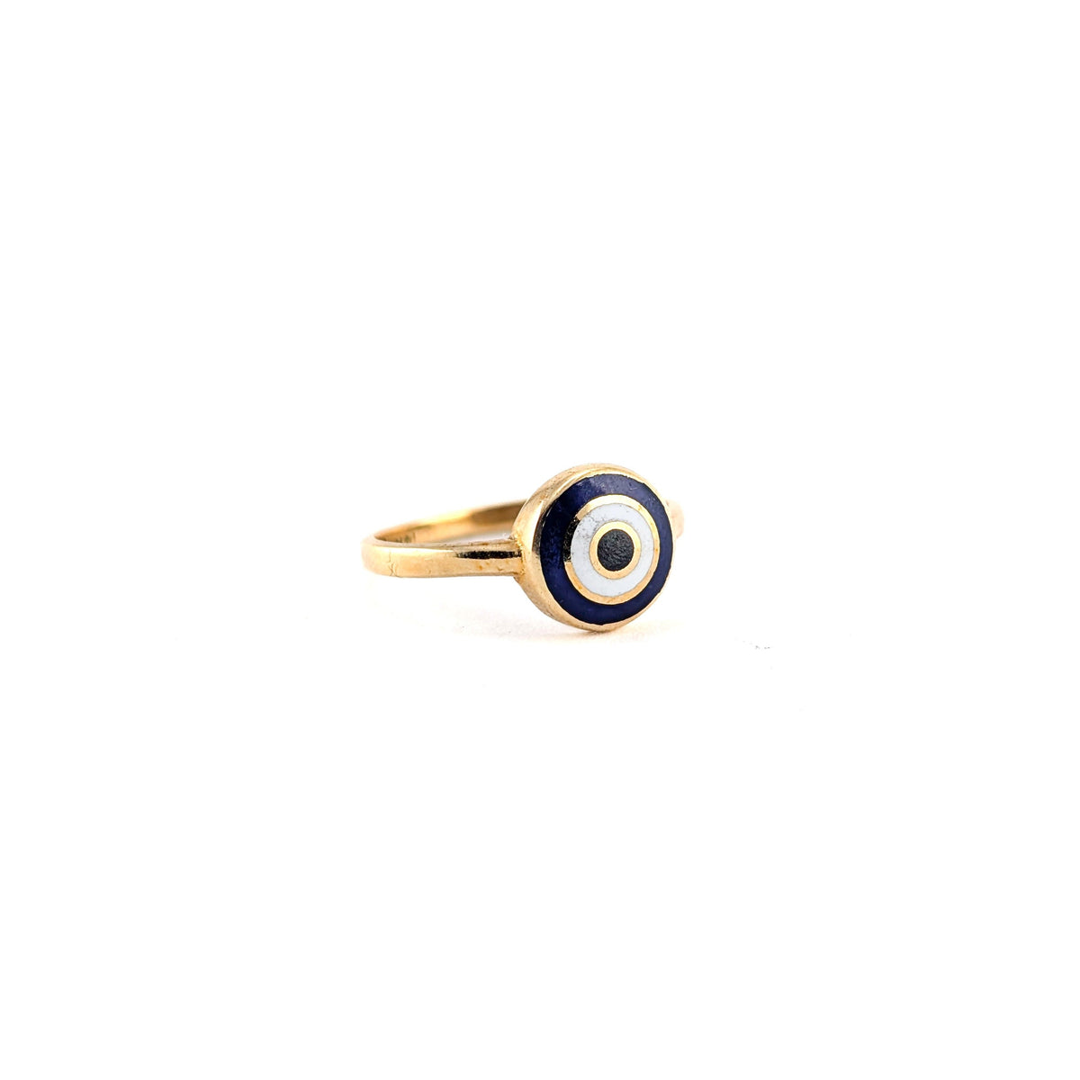 Vintage 14K Gold Evil Eye Ring