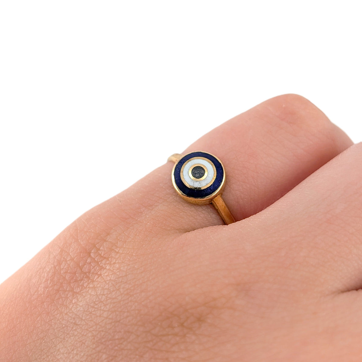 Vintage 14K Gold Evil Eye Ring
