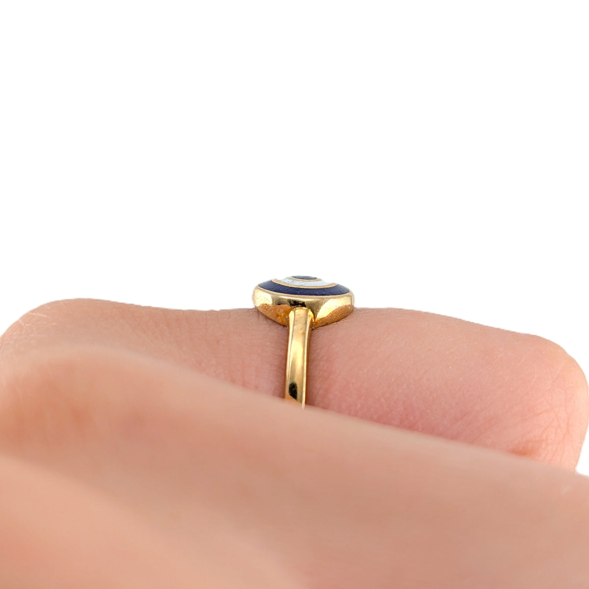 Vintage 14K Gold Evil Eye Ring