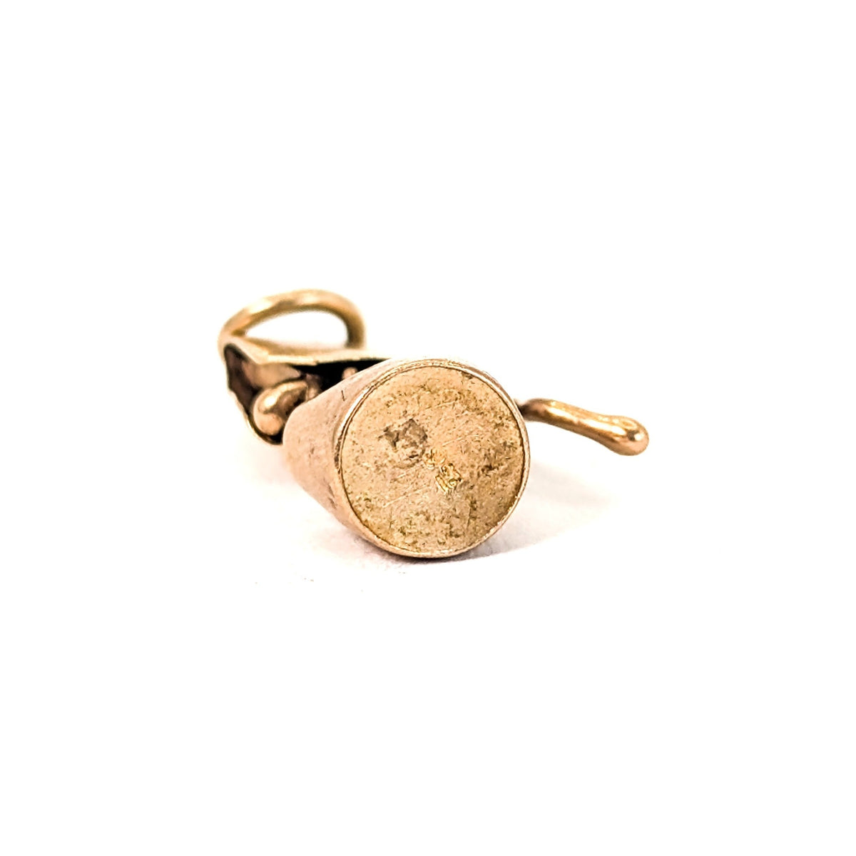 Vintage 9K Gold Wishing Well Mechanical Charm